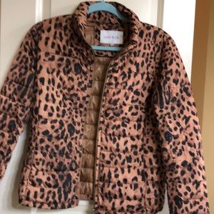 Leopard Print puffy coat
